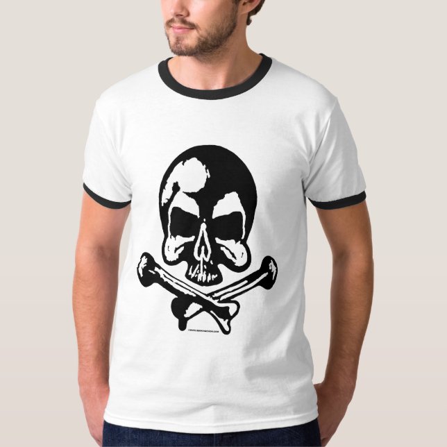 Camiseta Crânio branco do T OG de Marc Vachon (Frente)
