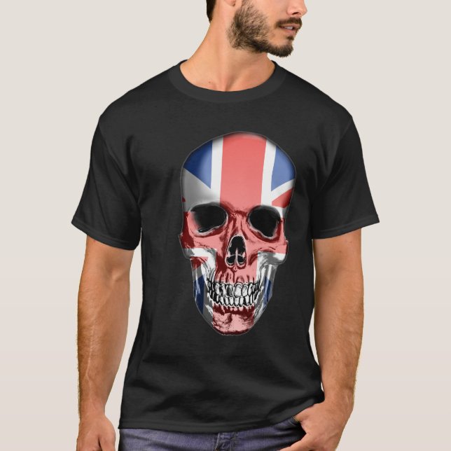 Camiseta Crânio britânico (Frente)