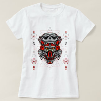 Camiseta Crânio cibernético