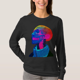 Camiseta Crânio Cibernético – Arte Anatômica Futurista