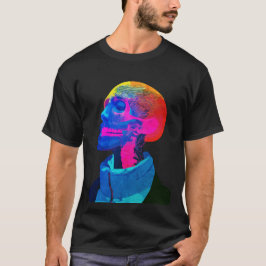 Camiseta Crânio Cibernético – Arte Anatômica Futurista