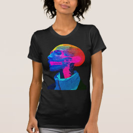 Camiseta Crânio Cibernético – Arte Anatômica Futurista
