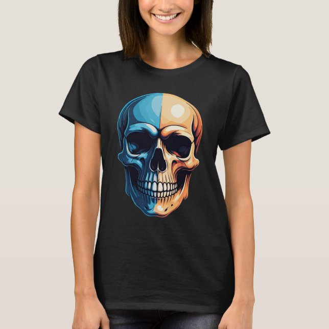 Camiseta Crânio Colorido (Frente)