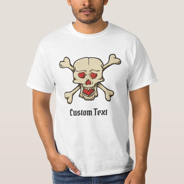 Camiseta Crânio com Corações (Frente)
