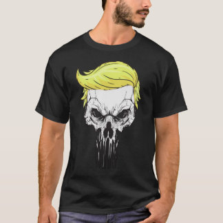Camiseta Crânio com o presidente icónico T-shirt do cabelo