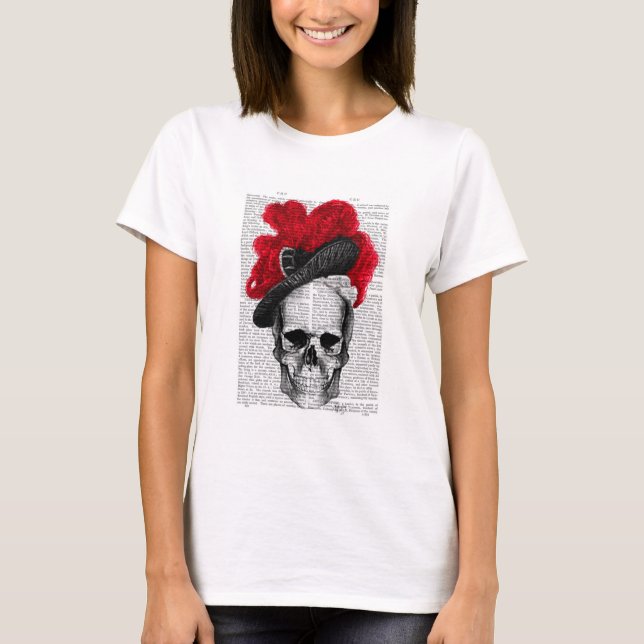 Camiseta Crânio com Red Hat (Frente)