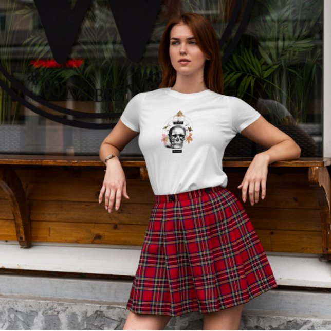 Camiseta Crânio Com Relógio E Insetos (Criador carregado)
