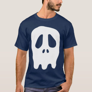 Camiseta Crânio Cónico Punk Rock Skeleton Gothic Grim Hallo