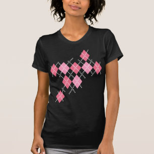 Camiseta Crânio cor-de-rosa Argyle