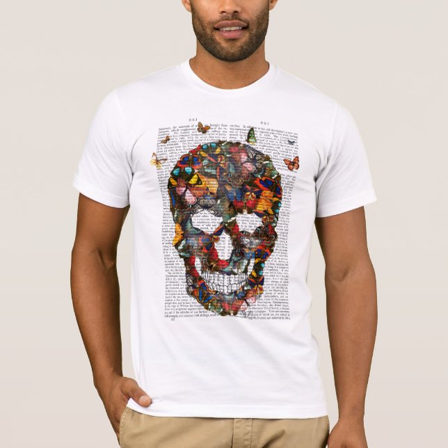 Camiseta Crânio da borboleta (Frente)