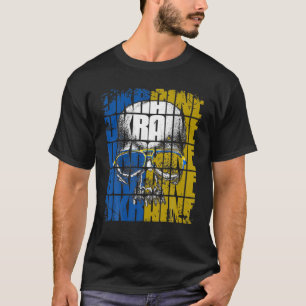 Camiseta Crânio Da Vintagem Retroativa Com Indicador Da Ucr