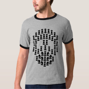Camiseta Crânio da xadrez