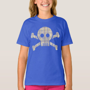 Camiseta Crânio da xadrez (vintage)
