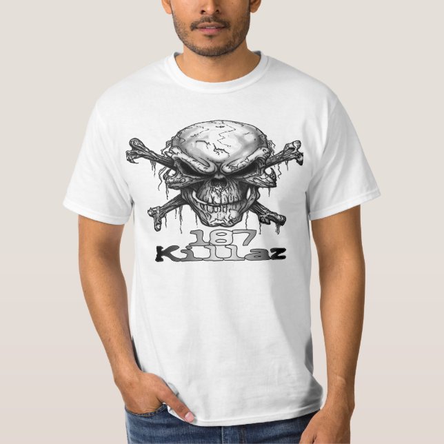 Camiseta Crânio de 187 Killaz (Frente)
