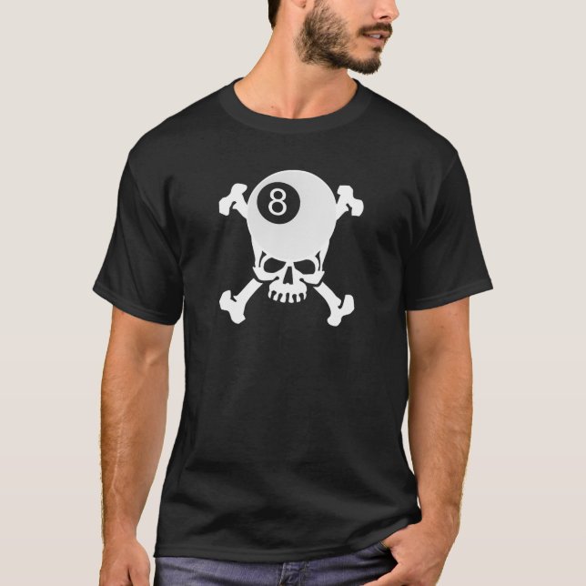 Camiseta crânio de 8 bolas (Frente)