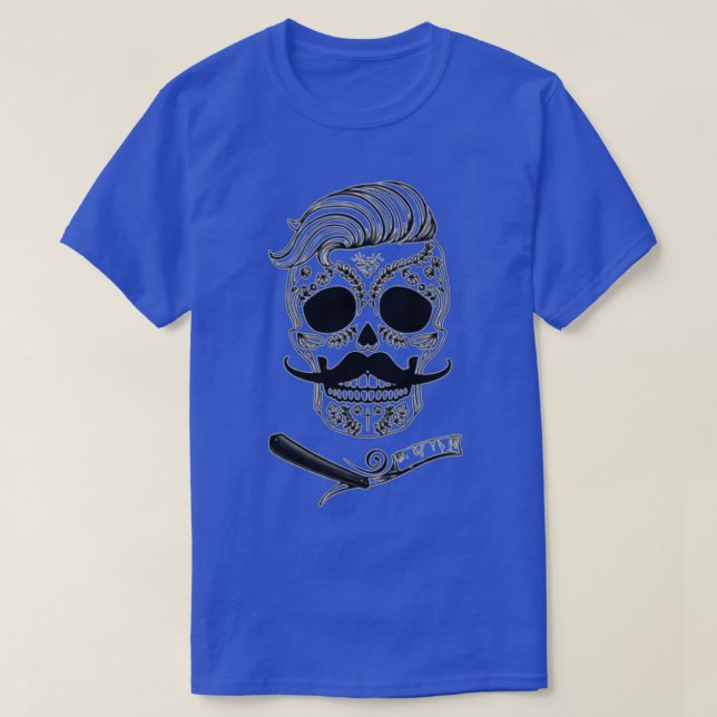 Camiseta Crânio de Açúcar Barber (Frente do Design)
