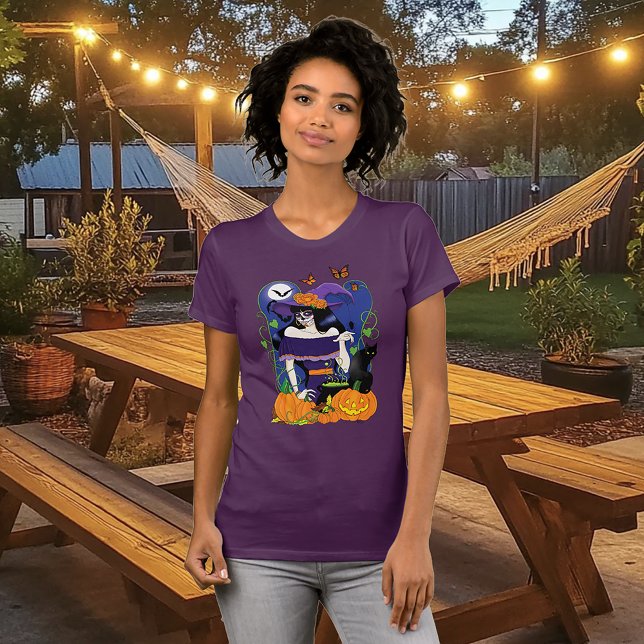 Camiseta Crânio de Açúcar de Bruxas do Halloween (Criador carregado)