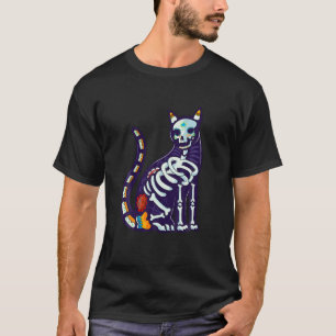 Camiseta Crânio De Açúcar Gelado Mexicano Dia das Bruxas do