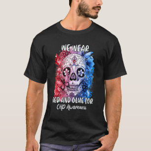 Camiseta Crânio de Açúcar Nós Vestimos Consciência Azul Ver