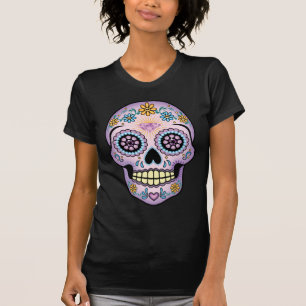 Camiseta Crânio de Açúcar Roxo