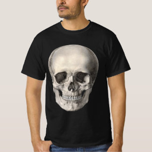Camiseta Crânio de Anatomia Humana Vintage, Esqueleto de Ha