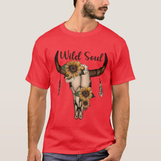 Camiseta Crânio de Animal Alma Selvagem