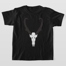 Camiseta Crânio de antílope-pronghorn personalizável