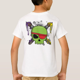 Camiseta Crânio de Arte com Pintura Essencial para
