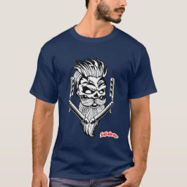 Camiseta Crânio de Barber Inímico