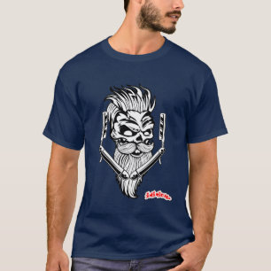 Camiseta Crânio de Barber Inímico