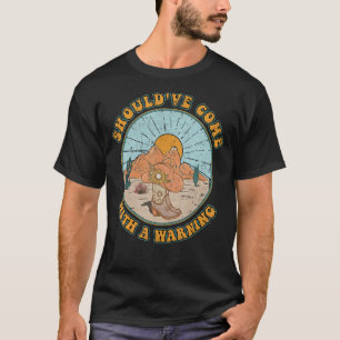 Camiseta Crânio de Boi Touro Howdy Devia Ter Vindo Com Um A
