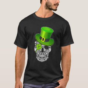 Camiseta Crânio de Cachorro Pastor Alemão Engraçado Dia de 