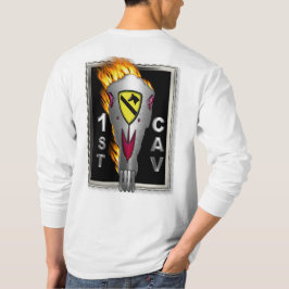 Camiseta Crânio de Cavalo Flamejante Radical 1ª Divisão de