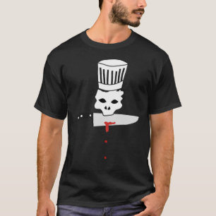 Camiseta Crânio de Chef Retro com Faca Anthony Bourdain&x27