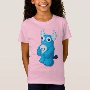 Camiseta Crânio de demônio bonito - Personagem de desenho a