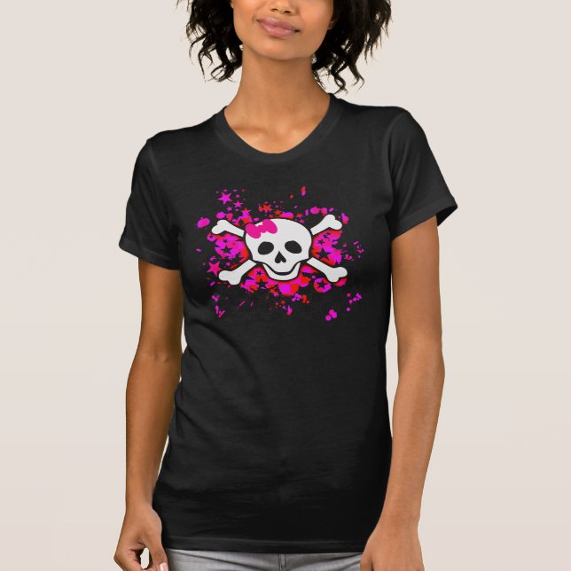 Camiseta Crânio de desenho animado (Frente)
