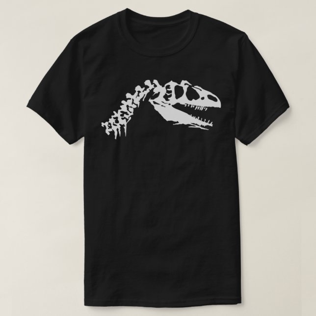 Camiseta Crânio de Dinossauro 3 (Frente do Design)