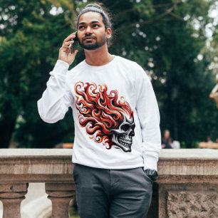 Camiseta Crânio de Flaming