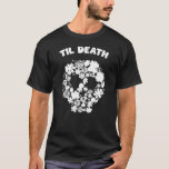 Camiseta Crânio de flor da morte<br><div class="desc">Crânio de flor da morte</div>