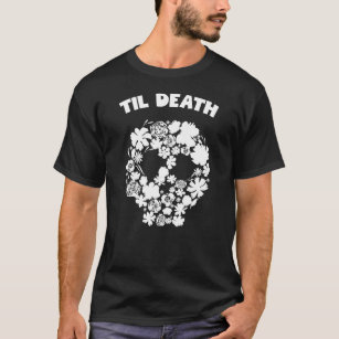 Camiseta Crânio de flor da morte