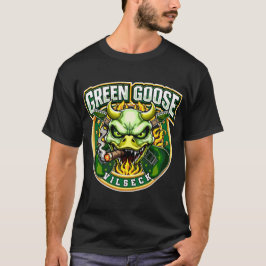 Camiseta Crânio de Ganso Verde Vilseck