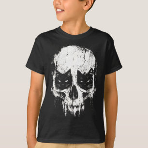 Camiseta Crânio de gatos crânio de gatinhos goth alt punk w