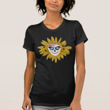 Cranio de Girassol Fofo Dia De Los Muertos Mulher