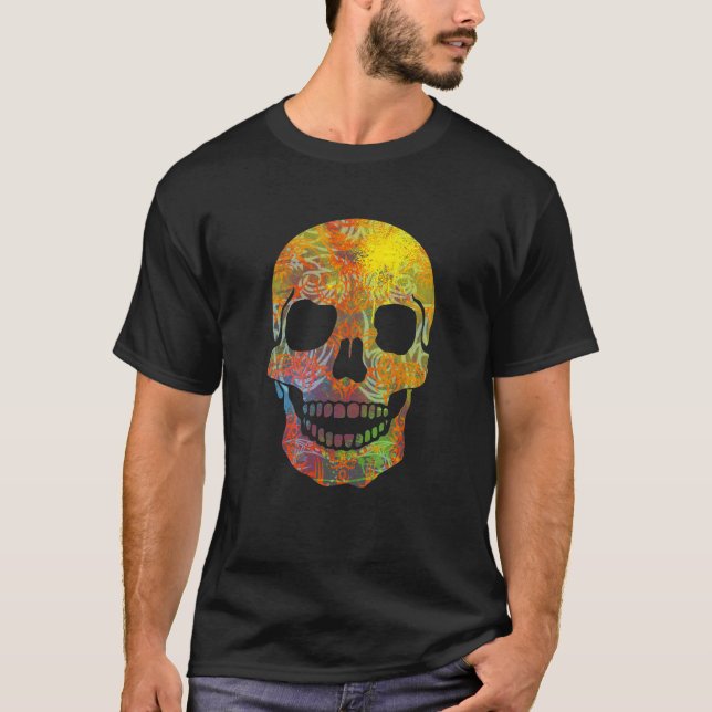 Camiseta Crânio De Groovy Tatuado (Frente)
