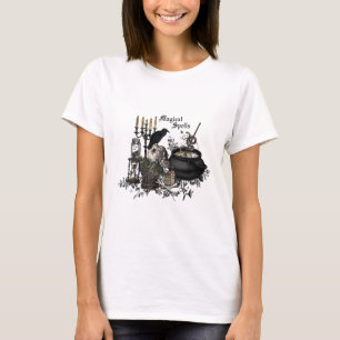 Camiseta Crânio de Halloween moderno