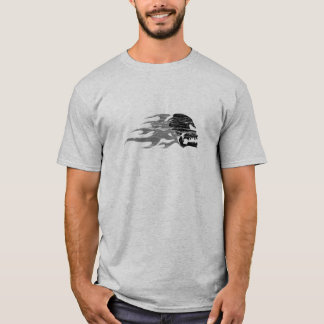Camiseta Crânio de HellRiders e t-shirt das chamas