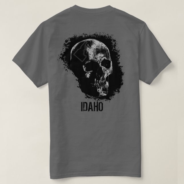 CAMISETA CRÂNIO DE IDAHO (Verso do Design)