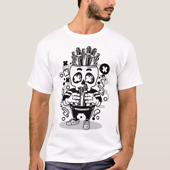 Camiseta Crânio de macaco (Frente)