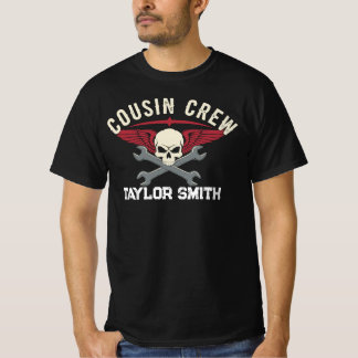 Camiseta Cranio de Motociclista Personalizado para Primo Eq