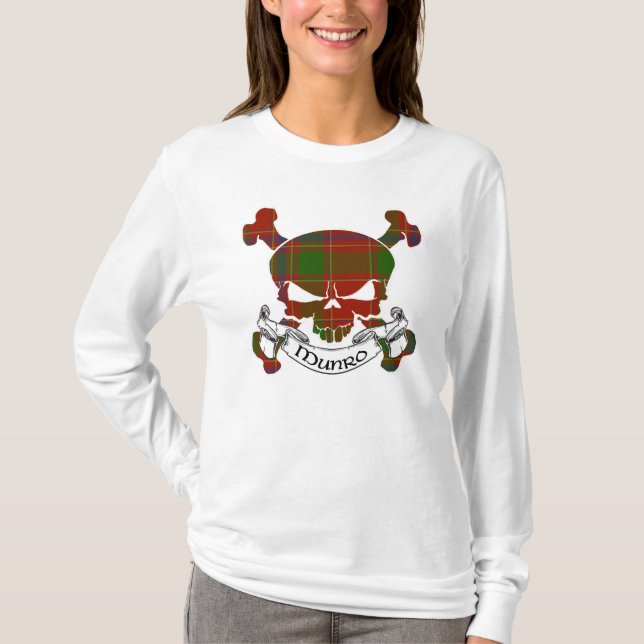 Camiseta Crânio de Munro Tartan (Frente)
